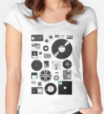Data Women's Fitted Scoop T-Shirt