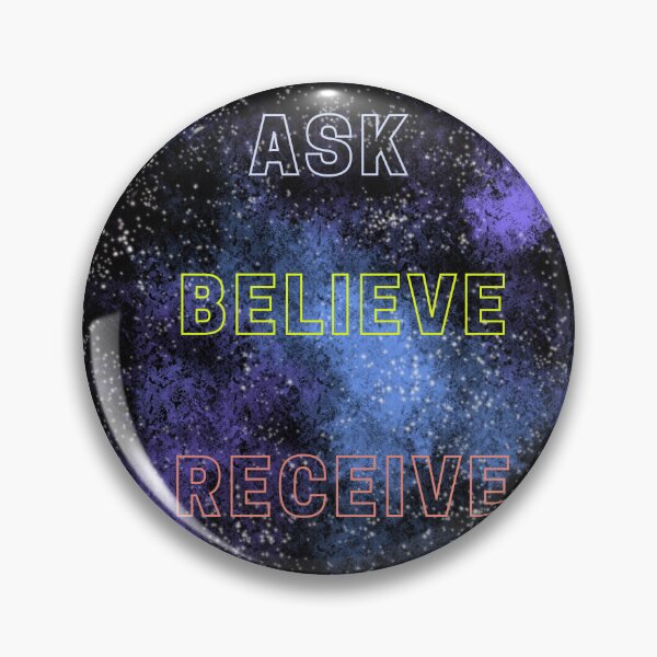 Item preview, Ask believe receive law of attraction motivation quotes  designed and sold by Anvin Peeter.