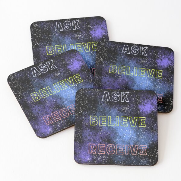 Item preview, Ask believe receive law of attraction motivation quotes  designed and sold by Anvin Peeter.