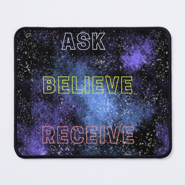 Item preview, Ask believe receive law of attraction motivation quotes  designed and sold by Anvin Peeter.