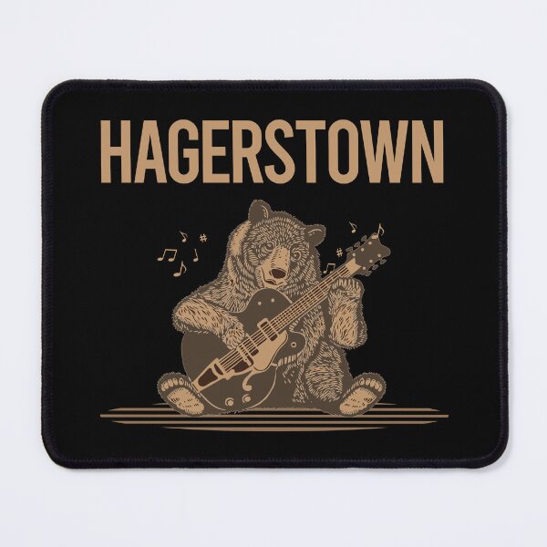 Item preview, Bear With Guitar Hagerstown designed and sold by BloodMoneyTwit.