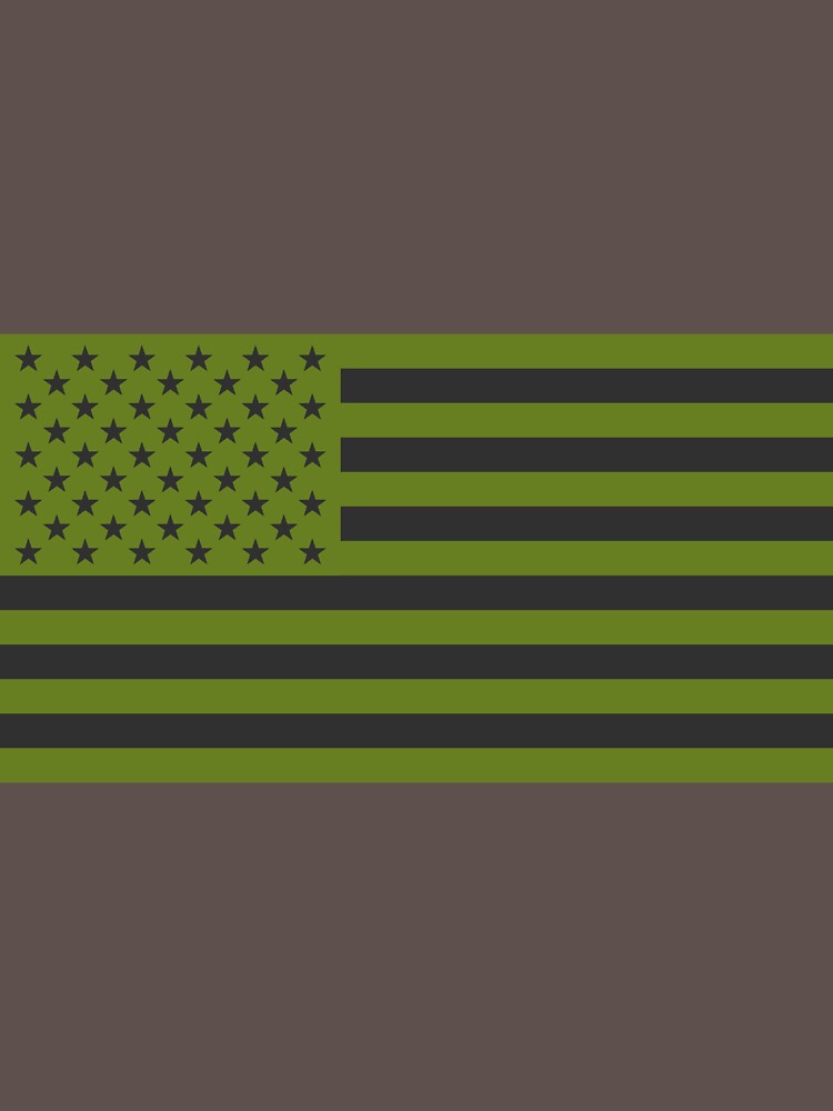 "American Flag Olive Drab" Tshirt by daviesgeek Redbubble