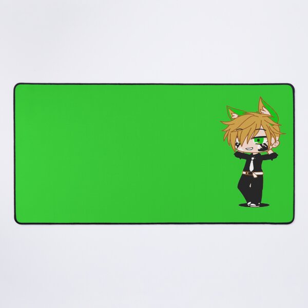 Item preview, Gacha club boy. Smug stylish guy. Boy with a sarcastic smile. Gacha boy with green ears. designed and sold by gachanime.