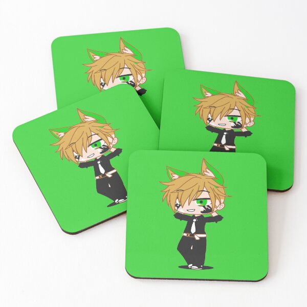 Item preview, Gacha club boy. Smug stylish guy. Boy with a sarcastic smile. Gacha boy with green ears. designed and sold by gachanime.