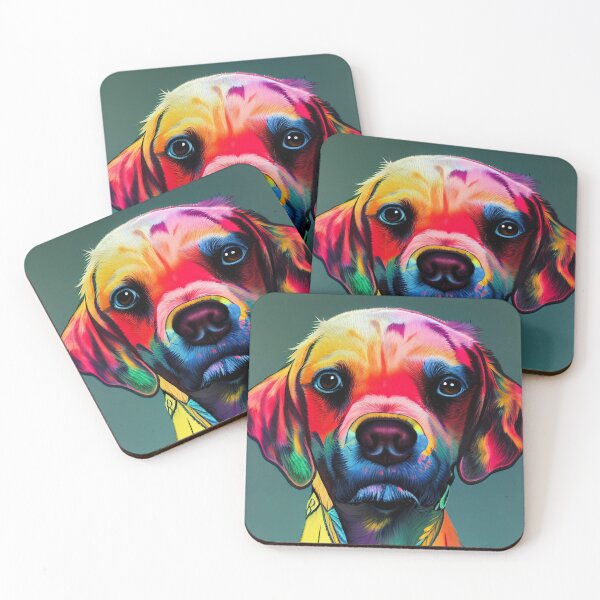 Item preview, Colourful Dog 10 designed and sold by snoutandbeak.