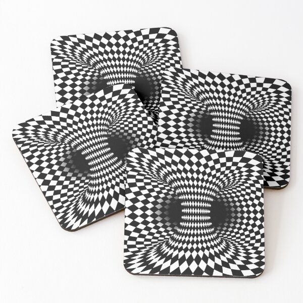 Item preview, Optical illusion geometric black and white  designed and sold by IMNIUM.