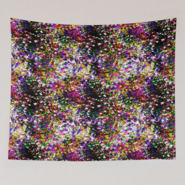 Item preview, Sparkle Colorful On Black designed and sold by bloomingvine.