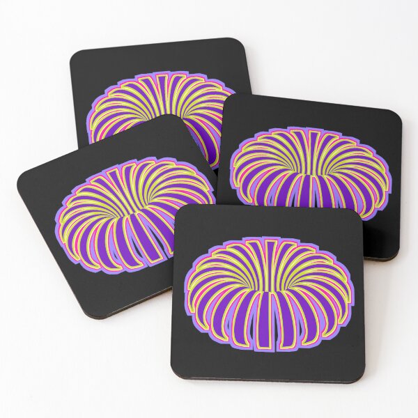 Item preview, Tropical optical illusion trippy flower botanical foliage violet blue purple pink fuchsia rainbow plant banana designed and sold by IMNIUM.