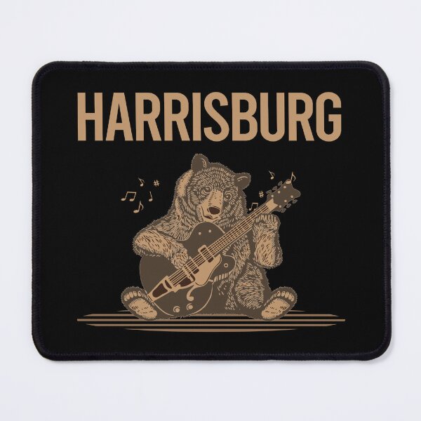 Item preview, Bear With Guitar Harrisburg designed and sold by BloodMoneyTwit.