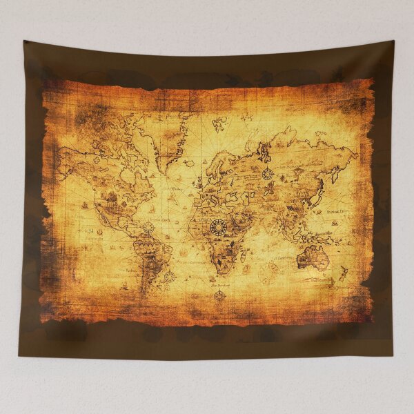 Item preview, Vintage Old World Map Artwork designed and sold by NaturePrints.