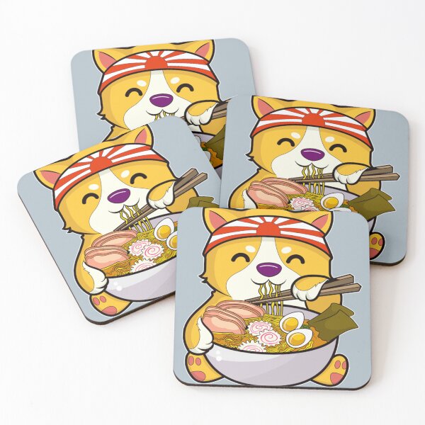 Item preview, Kawaii Dog Ramen Bowl Funny Anime Noodles Puppy designed and sold by PalmMurrdg.