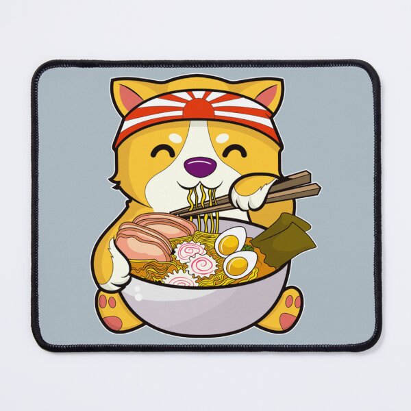 Item preview, Kawaii Dog Ramen Bowl Funny Anime Noodles Puppy designed and sold by PalmMurrdg.