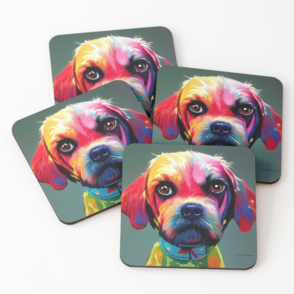 Item preview, Perro colorido 16 designed and sold by snoutandbeak.