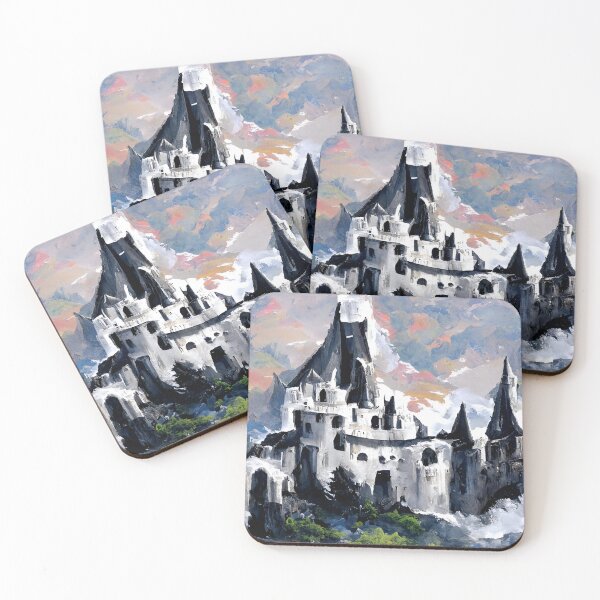 Item preview, House of Teelsto Highbend | Fantasy House Artwork | Medieval Castle Artwork | Fantasy Landscape Design designed and sold by AyfuDesigns.