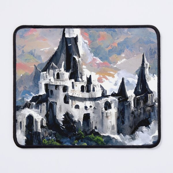 Item preview, House of Teelsto Highbend | Fantasy House Artwork | Medieval Castle Artwork | Fantasy Landscape Design designed and sold by AyfuDesigns.