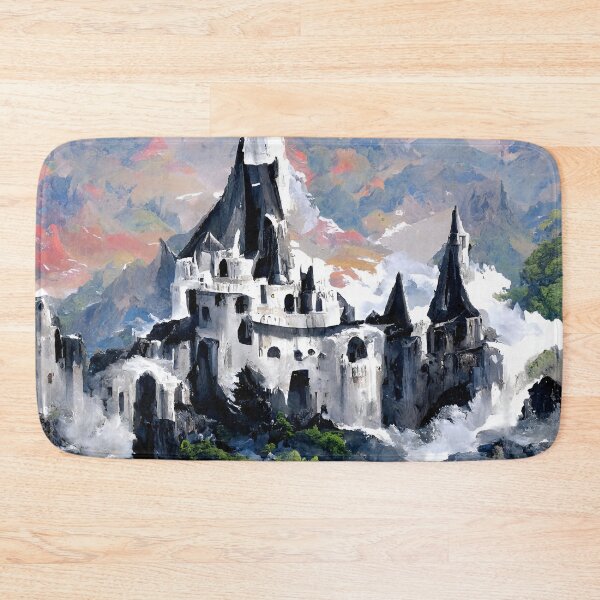 Item preview, House of Teelsto Highbend | Fantasy House Artwork | Medieval Castle Artwork | Fantasy Landscape Design designed and sold by AyfuDesigns.