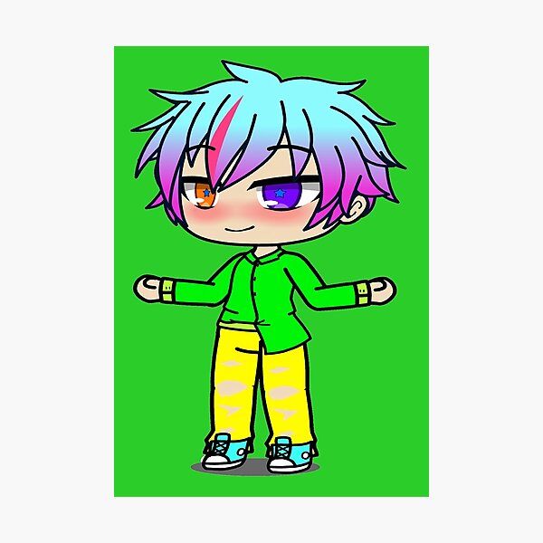 Gacha Club Guy Stylish Boy With Red And Blue Colored Eyes Boy With A Sarcastic Smile Gacha 4421