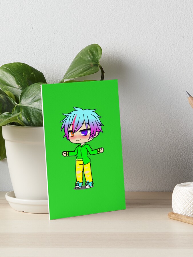 Gacha Life Boy with Blond Hair and Red Eyes Postcard for Sale by