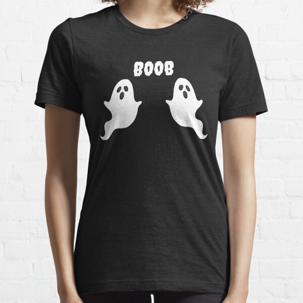  Halloween Boobs Funny Ghost I'm Here For The Boos Oops Boobs  Premium T-Shirt : Clothing, Shoes & Jewelry