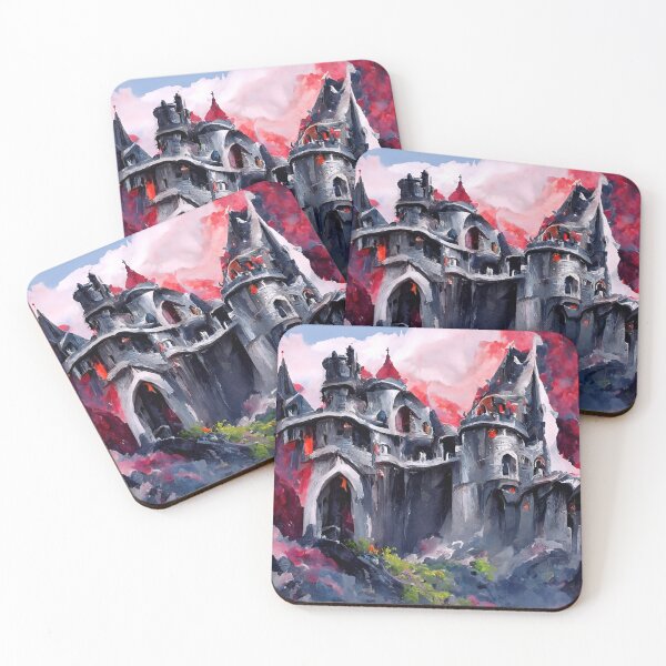 Item preview, House of Lownal Hallowridge | Fantasy House Artwork | Medieval Castle Artwork | Fantasy Landscape Design designed and sold by AyfuDesigns.