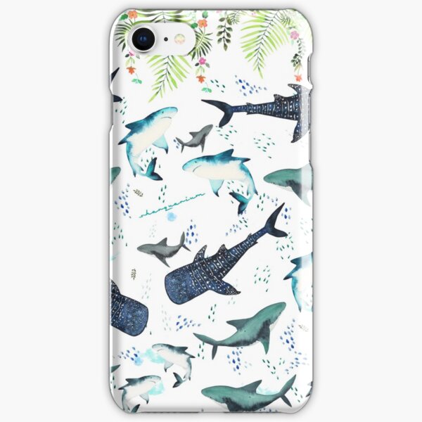 floral shark pattern iPhone Snap Case