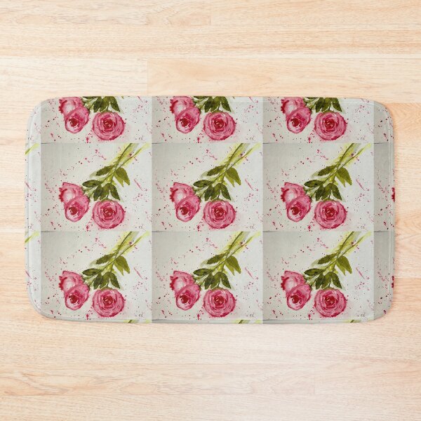 Item preview, Three pink roses.  designed and sold by watercolorsLiz.