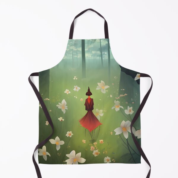 Item preview, Wandering Soul Collection, Dreamy abstract landscape, forest, nature, red, green, foggy, version 3 designed and sold by AISHOPPE.