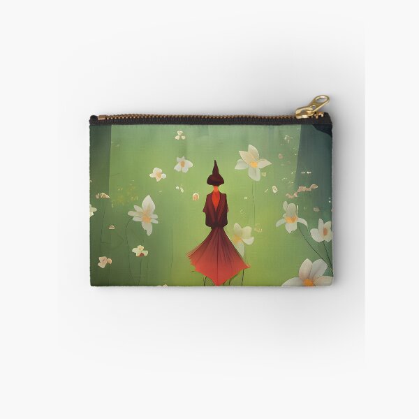 Item preview, Wandering Soul Collection, Dreamy abstract landscape, forest, nature, red, green, foggy, version 3  designed and sold by AISHOPPE.