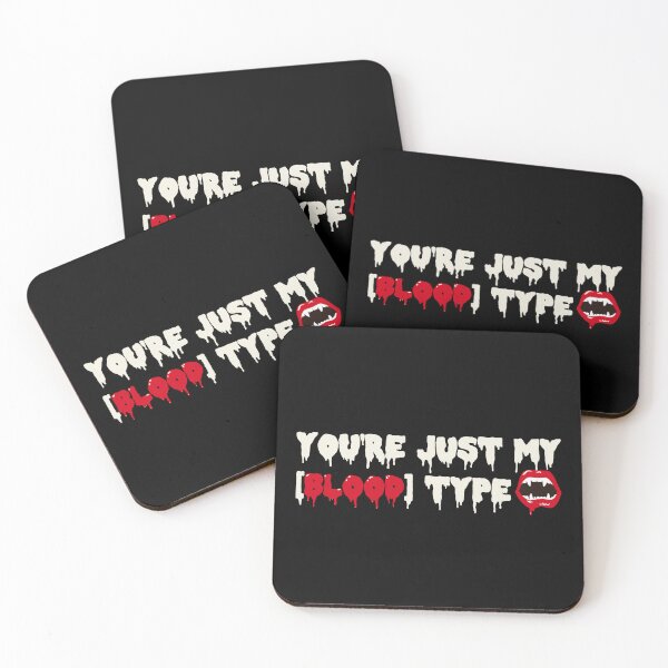 Item preview, You're Just My Blood Type, Fun Design For All Vampires On Halloween, Black Background designed and sold by TrulyEpoque.