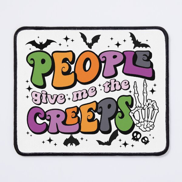 Item preview, People Give Me The Creeps Skeleton Funny Halloween (Halloween Gift) designed and sold by i-longmanshop.