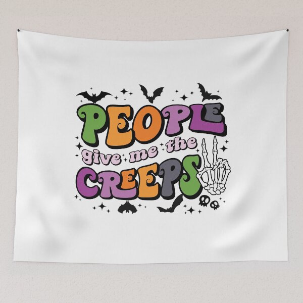 Item preview,  People Give Me The Creeps Skeleton Funny Halloween (Halloween Gift) designed and sold by i-longmanshop.