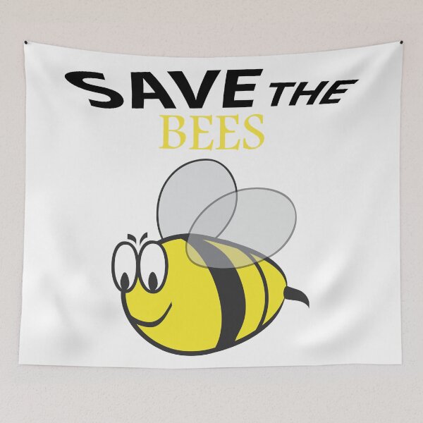 Item preview,   Save the bees shits, save the bees phone cases, save the bees hats, save the bees shower curtain, save the bees backpack  designed and sold by Poussyarts.