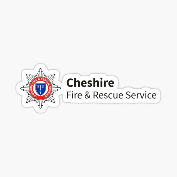 "Logo of Cheshire Fire & Rescue Service" Sticker for Sale by Shav
