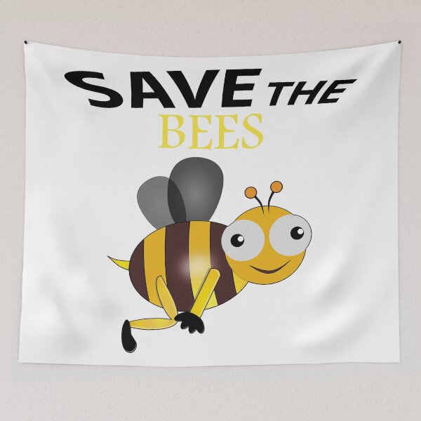 Item preview,   Save the bees shits, save the bees phone cases, save the bees hats, save the bees shower curtain, save the bees backpack  designed and sold by Poussyarts.