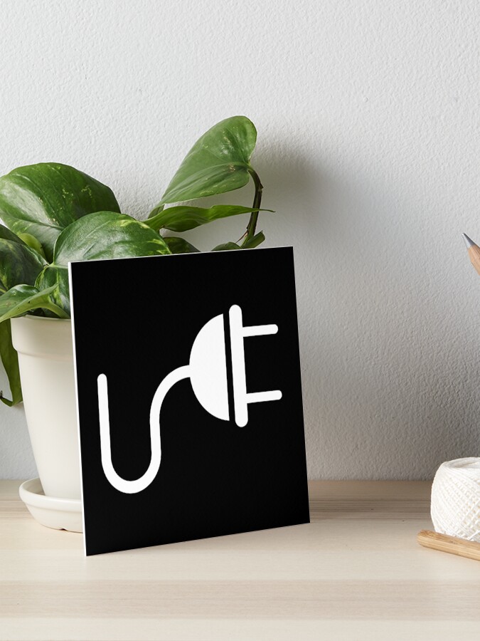 Socket and Plug Matching Couple Halloween Set Art Board Print