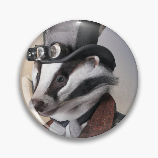 Item preview, Steampunk Badger designed and sold by SteamedpunkVegg.