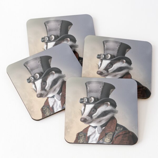 Item preview, Steampunk Badger designed and sold by SteamedpunkVegg.