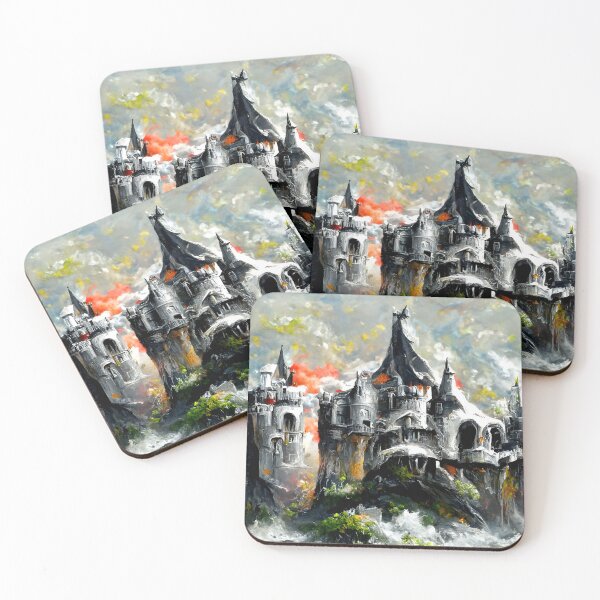 Item preview, House of Galmos Dunac | Fantasy House Artwork | Medieval Castle Artwork | Fantasy Landscape Design designed and sold by AyfuDesigns.