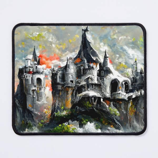 Item preview, House of Galmos Dunac | Fantasy House Artwork | Medieval Castle Artwork | Fantasy Landscape Design designed and sold by AyfuDesigns.