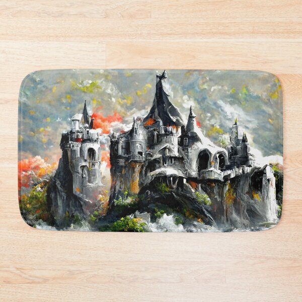 Item preview, House of Galmos Dunac | Fantasy House Artwork | Medieval Castle Artwork | Fantasy Landscape Design designed and sold by AyfuDesigns.