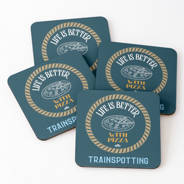 Item preview, Life is Better With Pizza And  Trainspotting   designed and sold by Kinkbling.