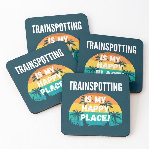 Item preview, Trainspotting Is My Happy Place, Vintage Retro Sunset Design   designed and sold by Kinkbling.