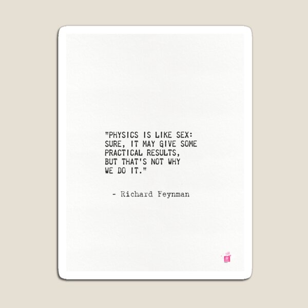Item preview, Richard Feynman quote designed and sold by epicpaper quotes.
