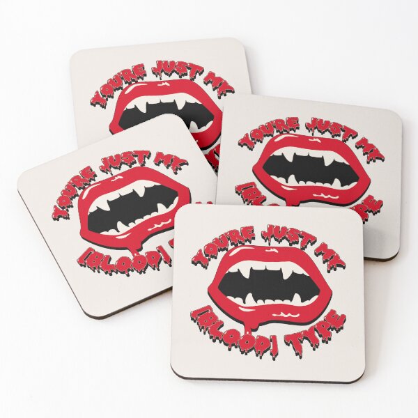 Item preview, You're Just My Blood Type, Fun Design For All Vampires On Halloween, Cool Cream Background designed and sold by TrulyEpoque.