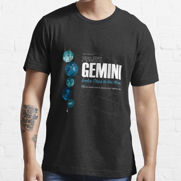 PROJECT GEMINI: Twelve steps To The Moon (Dark T-Shirt Version) Essential T-Shirt