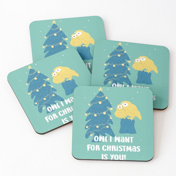 Item preview, Owl I want for Christmas is you! -  Owls Greetings collection - GYR designed and sold by MaddaMom.