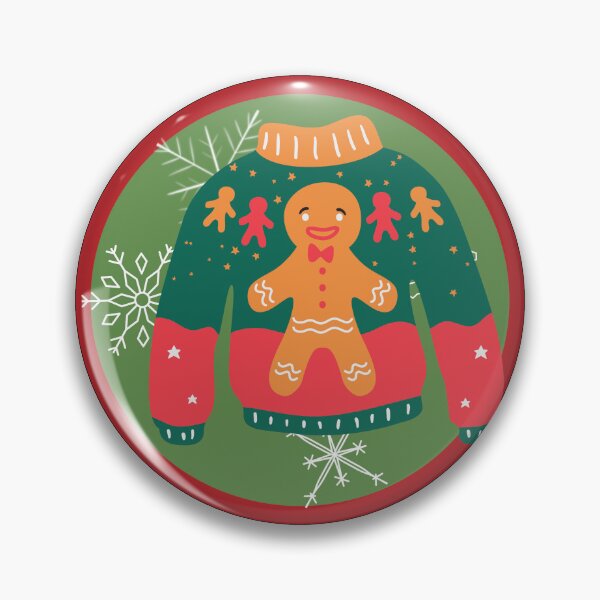 Item preview, The Ugly Christmas Sweater Gingerbread Man designed and sold by Bright76.