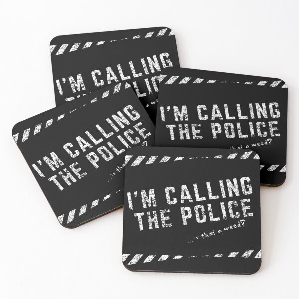 Artikelvorschau, Ich rufe die Polizei weiß / coole und lustige Zitate entworfen und verkauft von DRK7DSGN.