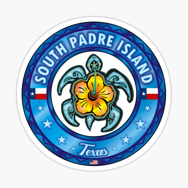 South Padre Island Texas Souvenir 4-Inch Vinyl Decal Sticker 3D Design