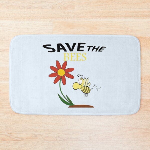 Item preview, Save the bees shits, save the bees phone cases, save the bees hats, save the bees shower curtain, save the bees backpack  designed and sold by Poussyarts.